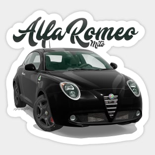 ALFA ROMEO Mito black front Sticker